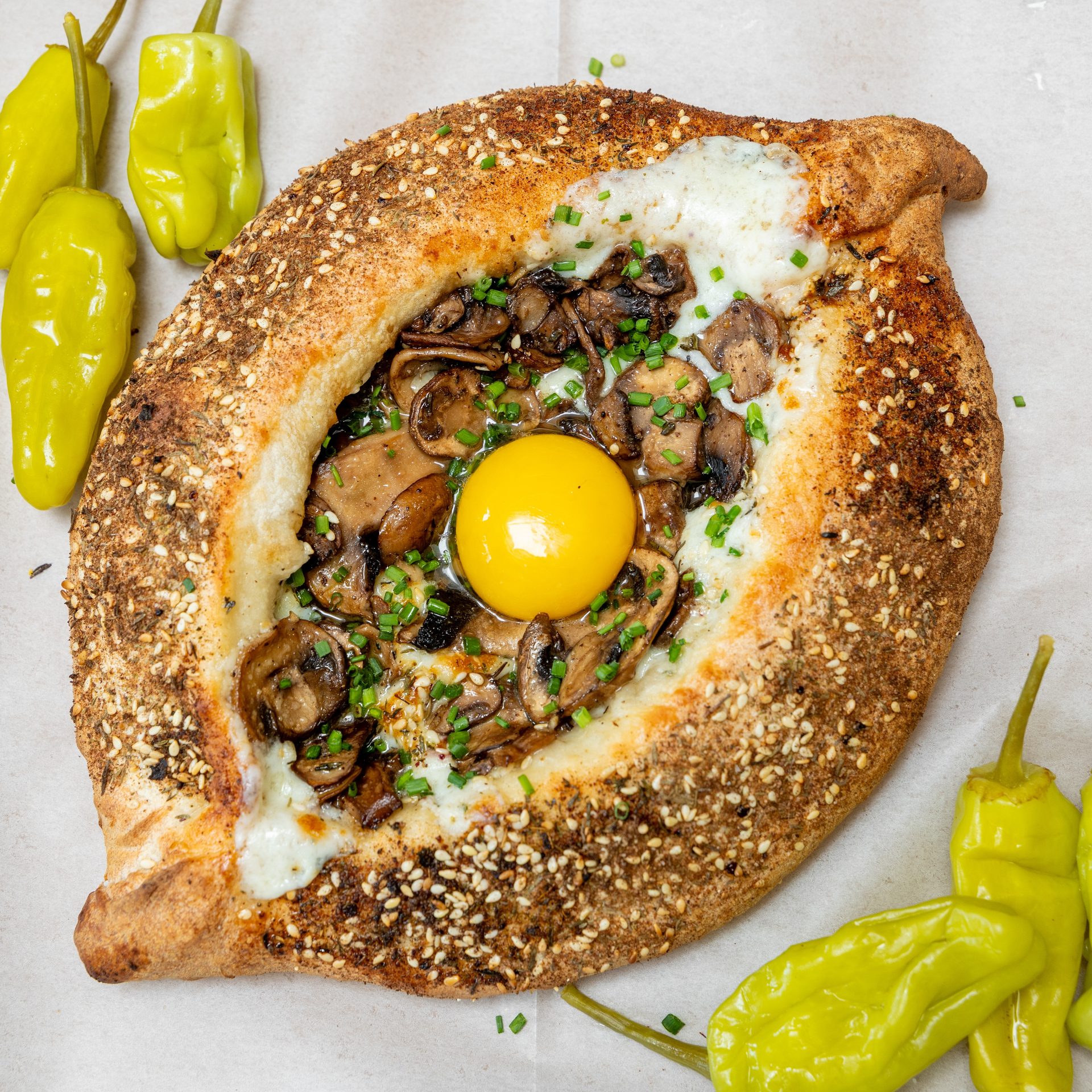 Mushroom Khachapuri