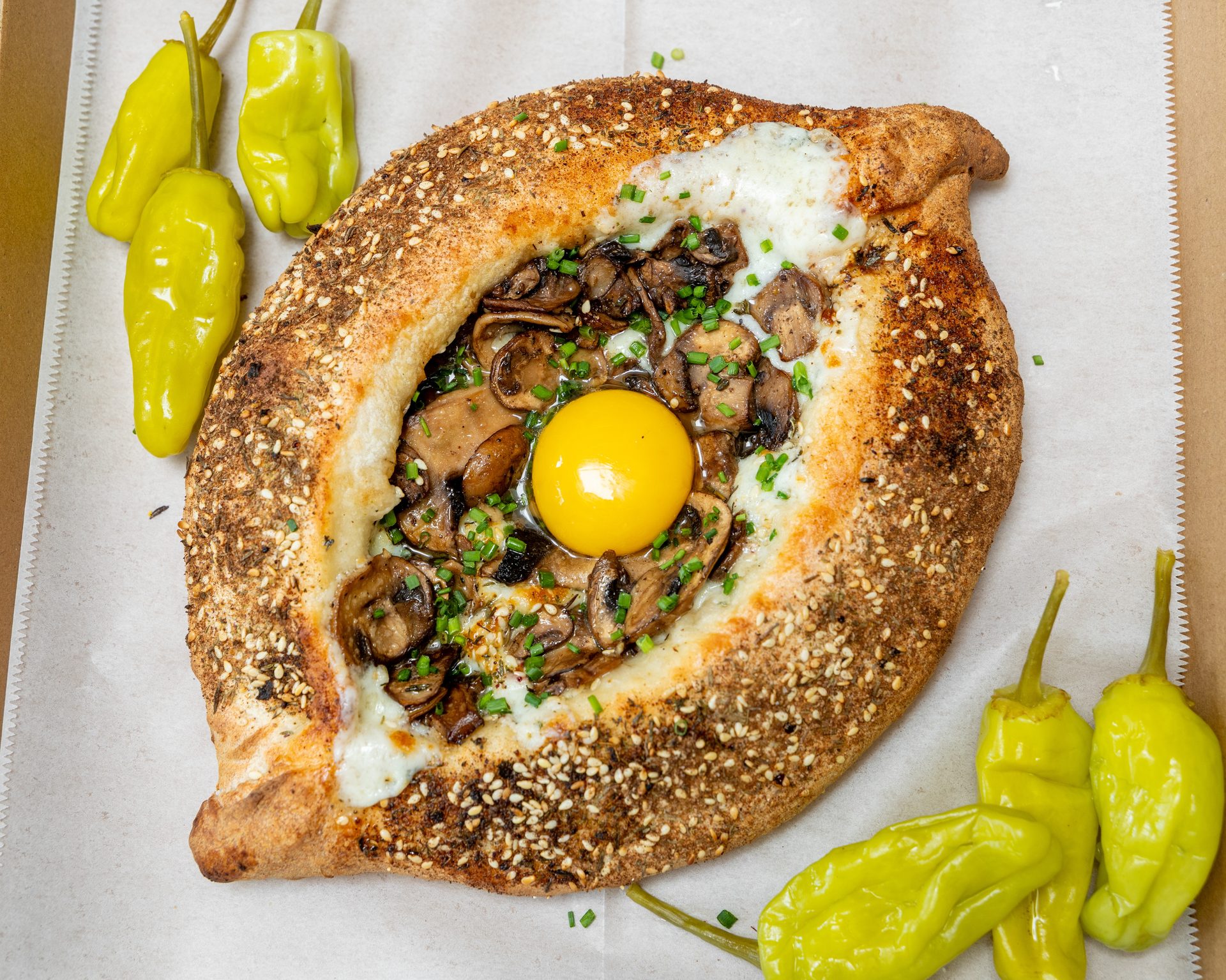 Mushroom Khachapuri