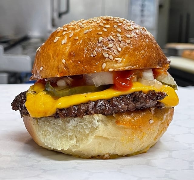 Quarter Pound Cheeseburger.