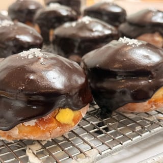 Boston Cream Pie Doughnut